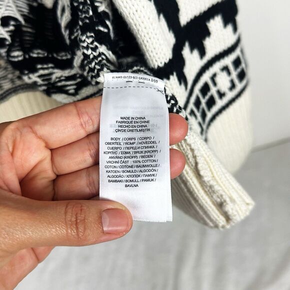 Lauren Ralph Lauren Geo-Motif 100% Cotton Shawl Collar Women’s Cardigan XXL Boho - Picture 13 of 16